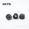 ISO 7040 Nylon Nylon Insert Hexagon Lock Nut óxido de óxido Negro